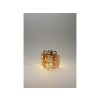 LED dekorace kov 150x150x170/200x200x230/250x250x300mm sada dárečku+mašle s časovačem, měděná