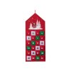 Adventní kalendář z filcu na zavěšení 320x785 mm, barevný