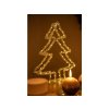 LED závěsný stromek křišťál 290x345mm s časovačem, čirá