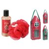 Dárková sada do koupelny 1x100ml sprchový krém + 1xhoubička 15g na mytí, mix barev