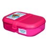 Sistema Dělený svačinový box Lunch Ribbon s nádobou na jogurt 1,1 l, mix barev