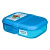 Sistema Dělený svačinový box Lunch Ribbon s nádobou na jogurt 1,1 l, mix barev