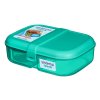 Sistema Dělený svačinový box Lunch Ribbon s nádobou na jogurt 1,1 l, mix barev