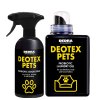 DEOTEX PETS | Praktický set pro domov plný mazlíčků | pohlcovač pachů & speciální tekutý prací prostředek s probiotiky | 500 ml + 525 ml