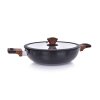BIOPAN® | nepřilnavá pánev WOK s poklicí | Ø 28 cm | 3,6 L
