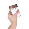 BOROSIL | 340 ml | skleněná dóza s akáciovým víkem a silikonovým těsněním