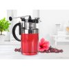 BOROSIL TEA HOUSE | 1 L skleněná konvice s nerezovým sítkem na čaj a víčkem