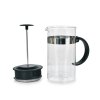 BARISTA | 1 L FRENCH PRESS konvice na kávu a čaj z borosilikátového skla | černá
