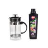 BARISTA | 1 L FRENCH PRESS konvice na kávu a čaj z borosilikátového skla | černá