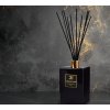 OBSIDIAN BLACK | XL difuzér s FLOW květinou & tyčinkami | PARFUMIA® | 500 ml